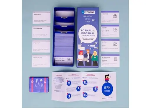 Настільна гра English Student Картки для вивчення англійської мови English Student Formal&Informal Communication (укр.) (591225925) - фото 13