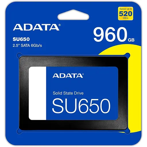 Твердотільний накопичувач 960Gb SSD Adata Ultimate SU650 - фото 1