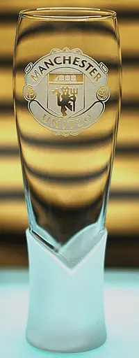 Пивний келих крафтовий 440 мл ФК Манчестер Юнайтед FC Manchester United з гравіюванням подарунок для фаната ФК  футбол - фото 1