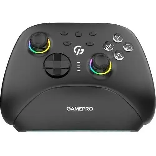 Геймпад GamePro GPX13BDOC черный док-станция беспроводной Bluetooth/USB 2.4GHz/Type-C для ПК/Switch/Android/iOS - фото 1