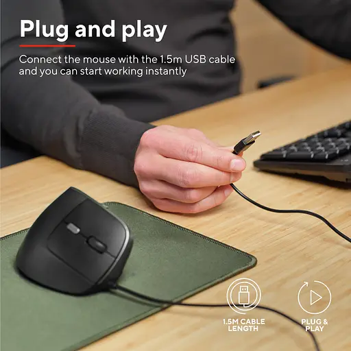 Мишка Trust Bayo II Ergonomic USB Black (25144) - фото 10