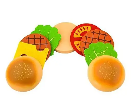 Іграшкові гамбургер та кола Viga Toys 51602 Дерев'яні іграшки - фото 2