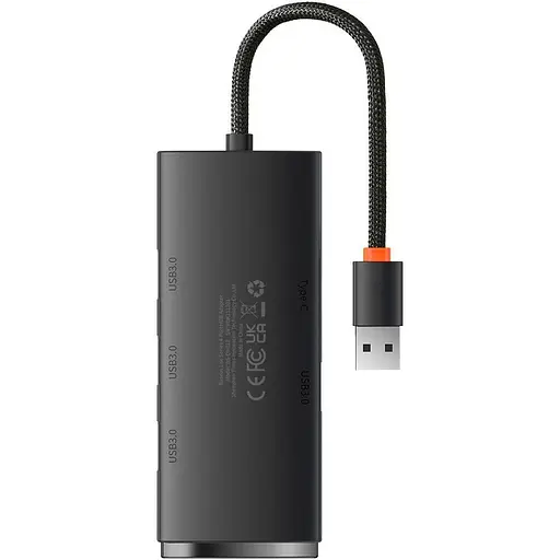 USB-хаб Baseus Lite Series 4-Port USB-A Hub (WKQX030001) [77936] - фото 2
