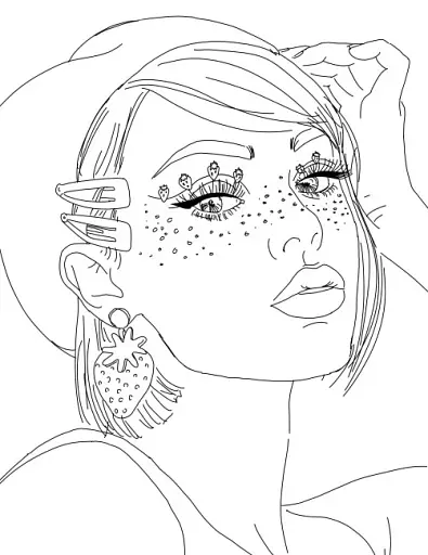 Розмальовка #Girls#Fashion#Yummy - фото 2