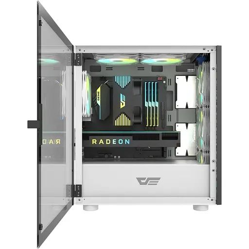 Корпус Darkflash DLM21 MESH WHITE mATX (DLM21 MESH WHITE) Без БП - фото 2