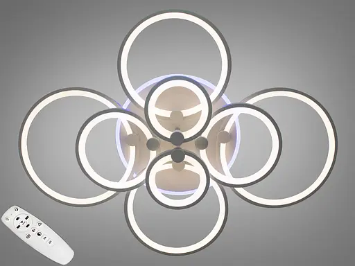 Светодиодная люстра смарт светильник с пультом, подсветкой, 175W - фото 1