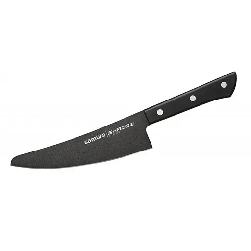 Нож кухонный малый Шеф, 166 мм, Samura "Shadow" (SH-0083)