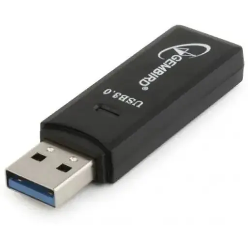 Кардрідер USB Gembird UHB-CR3-01, чорний, USB 3.0 - microSD / SD - фото 1
