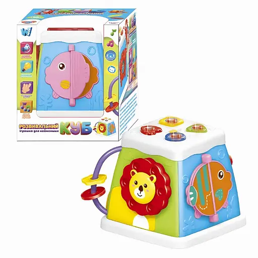 Музыкальный мультибокс "WToys" 38955 - развивающая игрушка с озвучкой на украинском: песенки, сказки, животные - фото 4