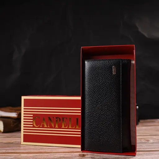 Кожаный кошелек Canpellini 10х19х1.5 см acs0025566 - фото 8