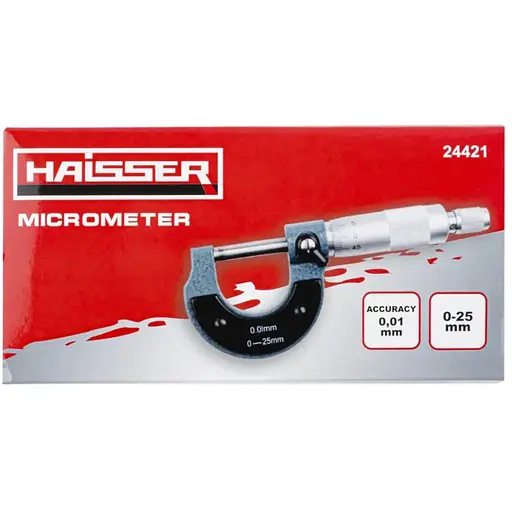Микрометр Haisser ручной 0-25 мм (108631) - фото 5