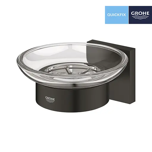 Мильниця з тримачем Grohe QuickFix Start Cube 410962430, Чорний - фото 3