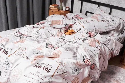 Комплект постільної білизни Moon&Star Ranforce Elite Paris For You Дитячий 110x140 см наволочки 2x40x60 см - фото 5