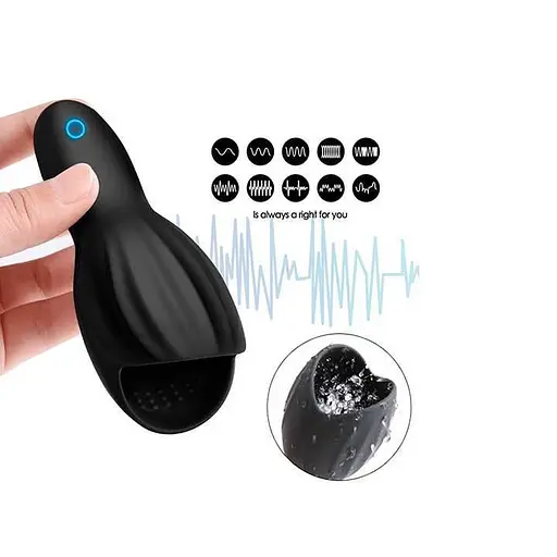 Автоматический мастурбатор Glans для стимуляции головки члена Черный K000233 - фото 3