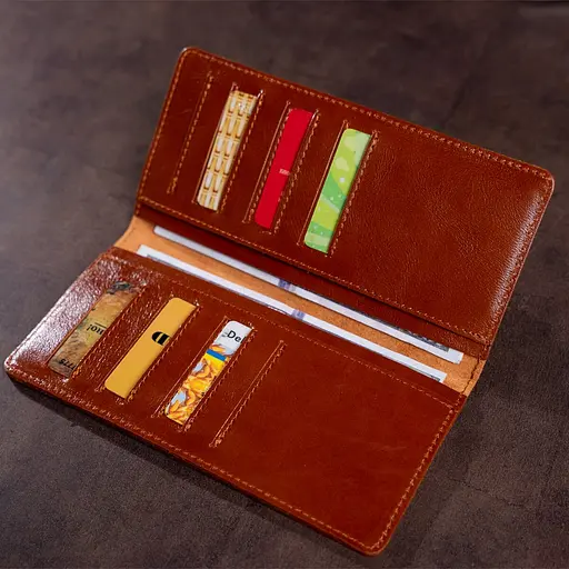 Мужской кожаный кошелек Shvigel 8.5х17.5 см acs0015244 - фото 9