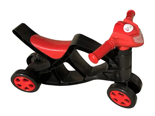 Біговел без звуку, чорно-червоний, Doloni-toys, 0136/02