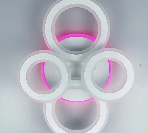 Сучасний стельовий світлодіодний світильник у білому корпусі Line.F Довжина 60 см - фото 3