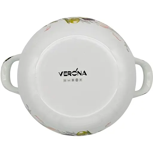 Каструля Verona емальована зі скляною кришкою 1.6 л (VR-0001-16) - фото 5