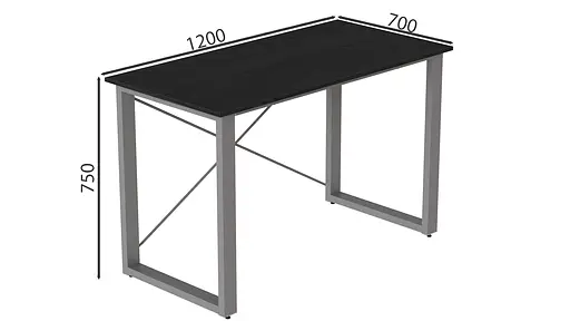 Письменный стол Ferrum-decor Драйв 750x1200x700 Серый металл ДСП Сосна Кембра 16 мм (FRD-103180) - фото 4