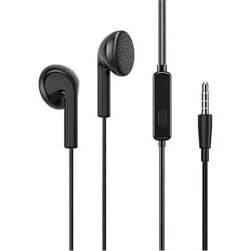 Наушники Borofone проводные BM40 Sage с микрофоном черные (6931474716897) - фото 1