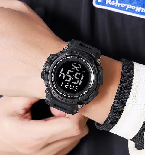 Часы мужские наручные спортивные Skmei 2422 (Черный) - фото 6