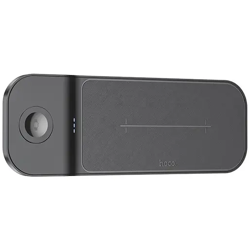 Бездротовий зарядний пристрій Hoco CQ5 22.5W 3в1 чорний - фото 1