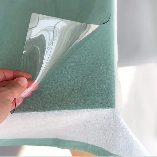 М'яке скло силіконова скатертина на стіл Soft Glass Захист для меблів (3.5х1.4 м) товщина - 1.5 мм Прозоре - фото 8