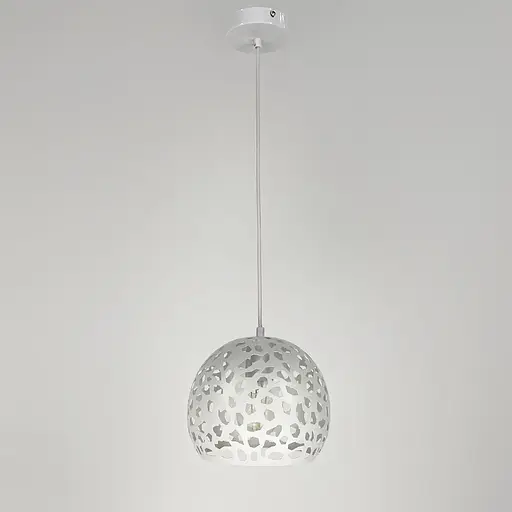 Світильник Лофт у білому корпусі Ø 20 см | Арт. MJ 1911-200 WT | Line F - фото 2