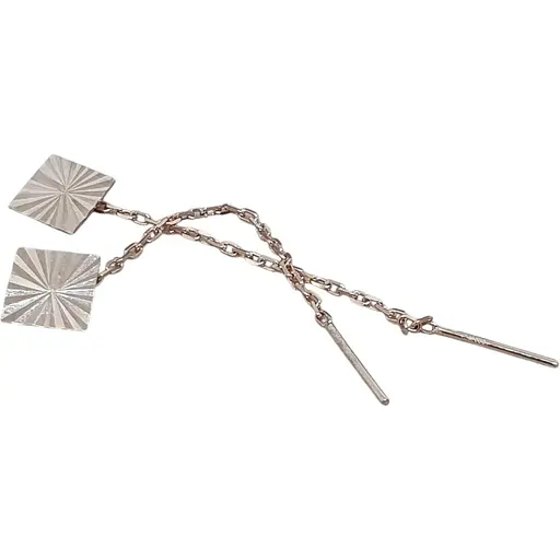 Золотые серьги-протяжки Favoritum. 210081_А