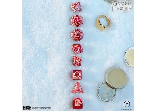 Набор кубиков Game of Thrones. Lannister Dice Set , 7 шт. (GOT/00190166/2025/2/A) - фото 5