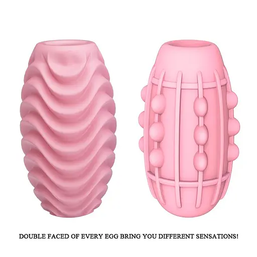 Мастурбатор яйце Pretty Love Passionate Double Sided Egg рожевий - фото 7