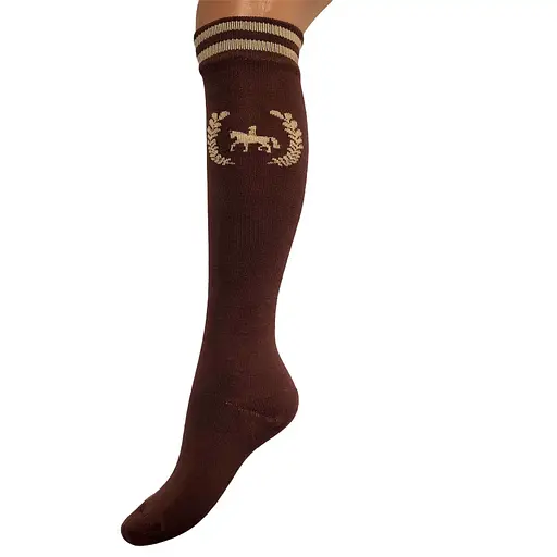 Гольфы для верховой езды коричневые 231002 - фото 1