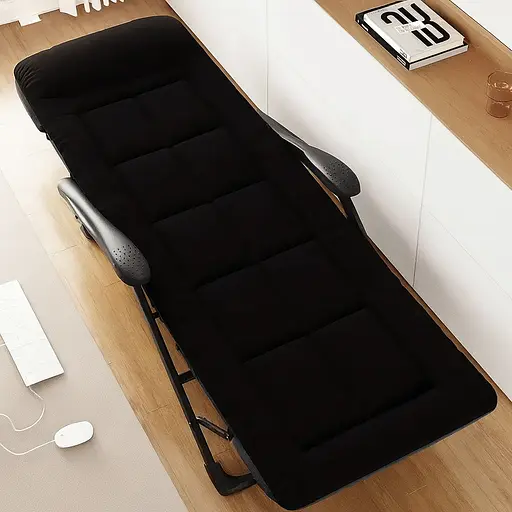 Розкладне крісло ліжко з вбудованим матрацом Leobro Black (LB-FCB-G3-BLK) - фото 2