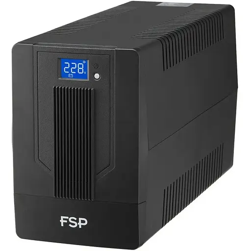 ИБП FSP iFP-1000, 1000ВА/600Вт, LCD, Schukox4. 230V/50Hz, w/o RJ45, w/USB, Black, 12V/7Ahx2, CIS - фото 2