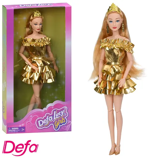 Лялька 8832 DEFA шарнірна 29 см, у коробці 16,5-31-4,5 см (6903317784011) - фото 3