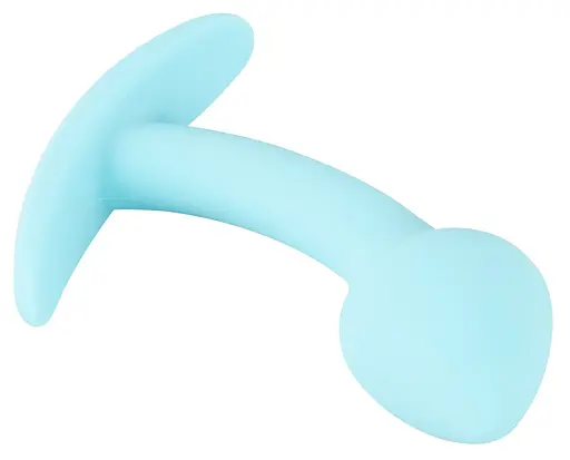 Анальна пробка Cuties Mini Butt Plug 7.1 см (блакитний) - фото 5