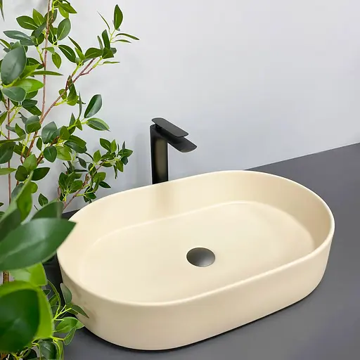 Умивальник VBI Verona 70 beige matt накладний VBI-011306 - фото 3