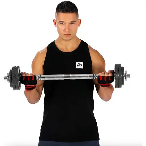 Гантели металлические Hop-Sport 2х15кг с удлиненным грифом - фото 5