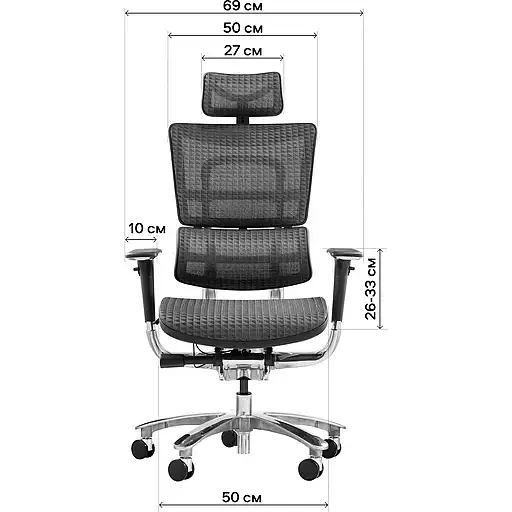 Офисное кресло GT Racer X-801A (W-55 B-45), синее (X-801A Blue (W-55 B-45)) - фото 8