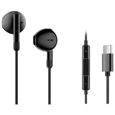 Наушники Ergo VM-730 Type-C черный микрофон на проводе 32 Ом 115 дБ кабель 1.2 м - фото 1