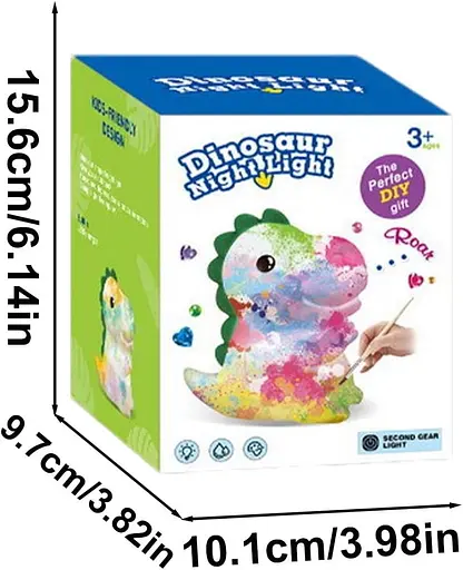 Світильник для дитячої кімнати у формі тварини, нічні вогні з ручним розписом - фото 2