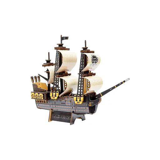 Деревянный 3D конструктор Пиратский корабль PuzzleOk Puz-00928 196 деталей - фото 4