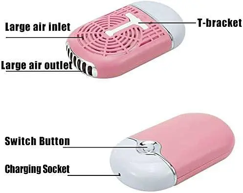Мини-вентилятор для сушки ресниц Elctric с подвесной веревкой - фото 3