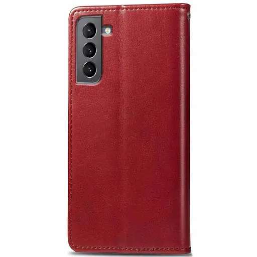 Кожаный чехол-книжка Getman Gallant (PU) для Samsung Galaxy S23 FE Красный - фото 3