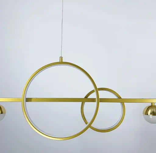 Яскрава підвісна видовжена люстра Line.F Довжина 120 см - фото 7