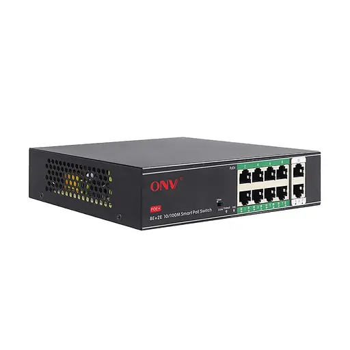 PoE-комутатор некерований 10-портовий ONV-H1108PSD з 8 портами PoE (73-00060) - фото 3