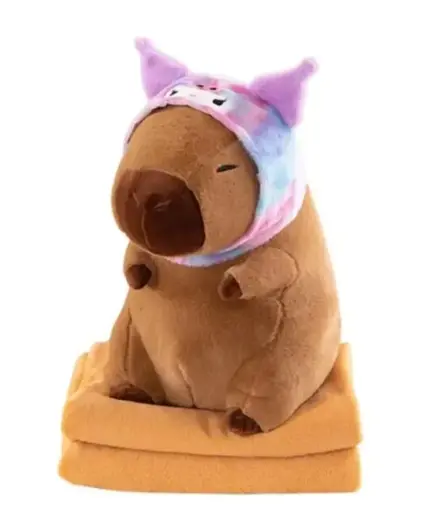 Детский набор Игрушка плед Капибара в костюмах мягкая игрушка с пледом для детей - фото 2