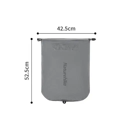 Матрац надувний надлегкий Naturehike CNH22DZ018 з мішком для надування овальний 183 см (Сірий) - фото 3