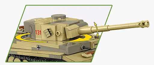 Конструктор дитячий танк PANZER VI TIGER I no. 131 COBI 2734 - фото 5