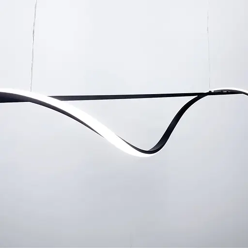 Удлиненная линейная светодиодная люстра в черном корпусе 120 см Ст. NO8-1200L BK | Line F - фото 3